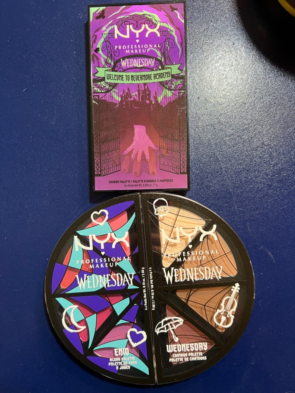 Wednesday Addams x NYX makeup palettes